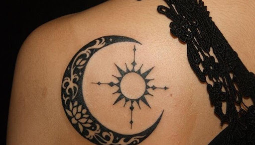 The sun and the moon 